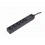 Gembird SPG5-C-15 - surge protector | Output Connector Qty 5 | 4.6 m | Black - 3
